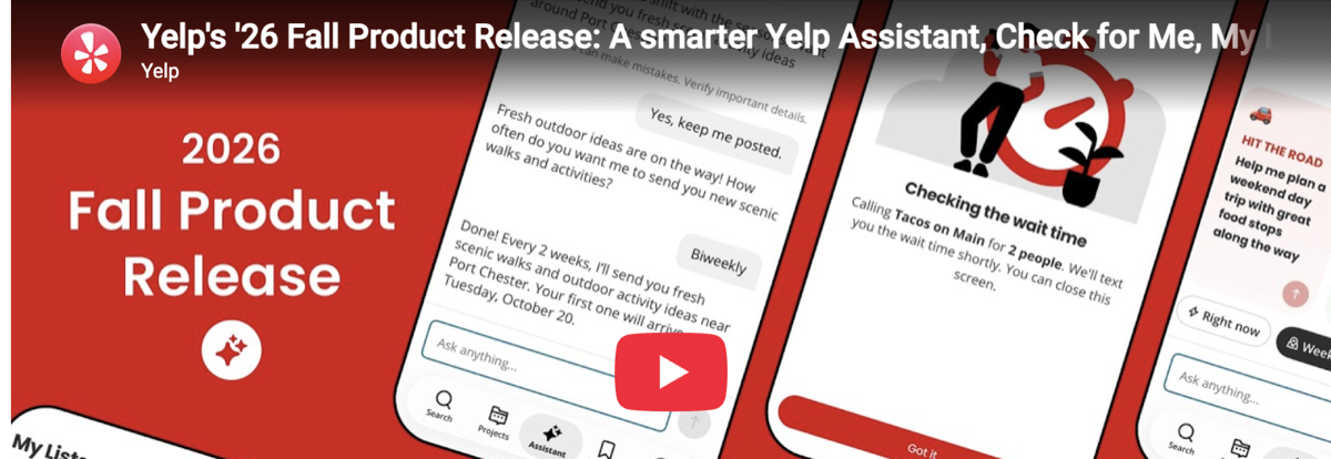 L'agent de Yelp appelle le restaurant à votre place (vidéo)